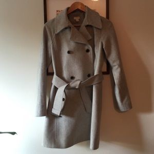 J. Crew Factory wool blend trench