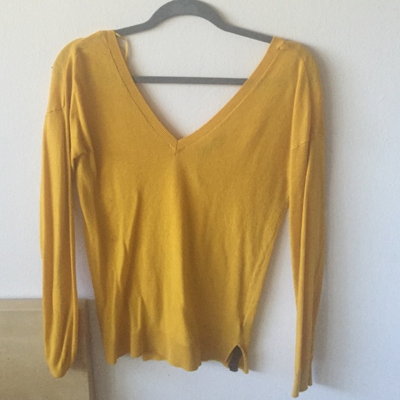 Free! Giveaway ZARA KNIT yellow mustard sweater