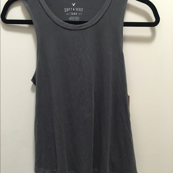 Gray American Eagle Tank Top