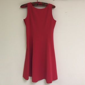 Flattering red dress