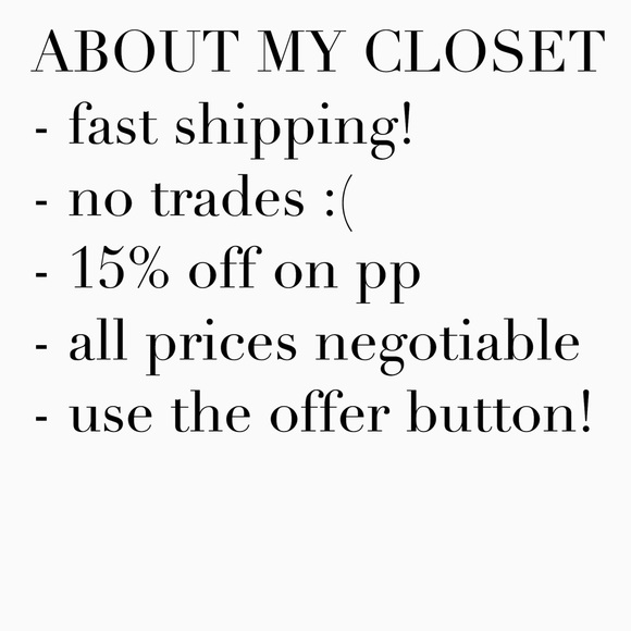 ABOUT MY CLOSET - Picture 1 of 1