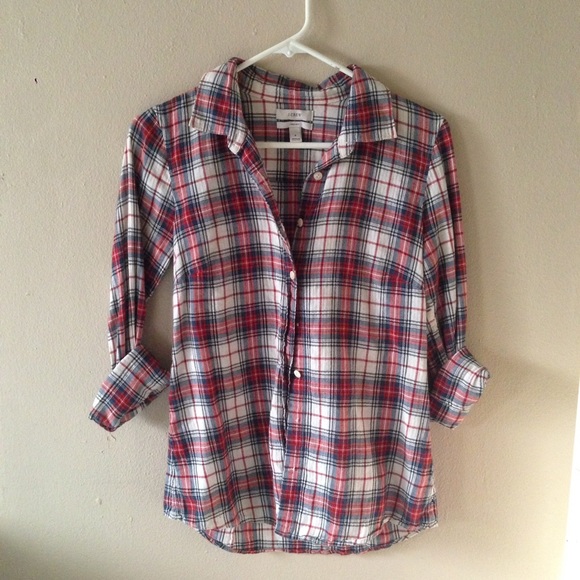 J. Crew Red Flannel