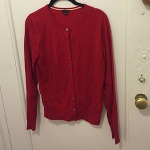 Ann Taylor Red Cardigan Size Small