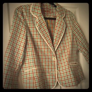 Robert Graham multicolor blazer.
