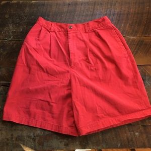 Ralph Lauren red high waisted shorts