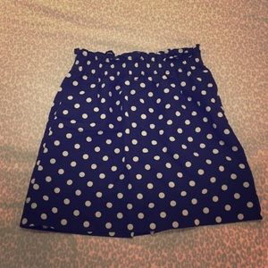 J.Crew Polka Dot Mini Skirt with Pockets
