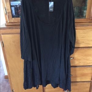 Torrid top with lace insets NWT