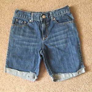 Girls size 9 adjustable jean shorts from Gymboree