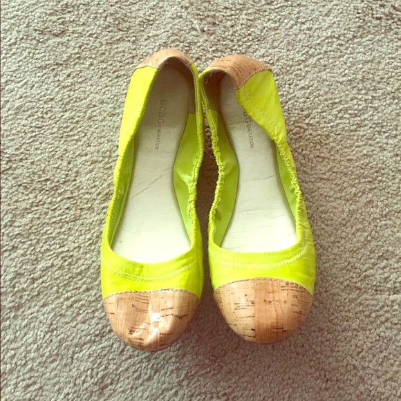 BCBG neon flats