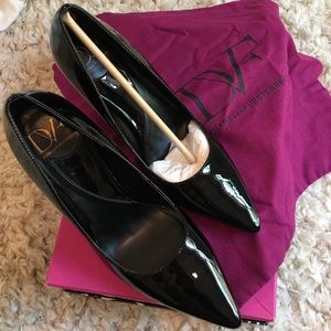 DVF Patent Leather pumps size 9.5 (runs small)