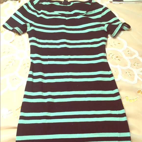 Forever 21 Striped Tight Dress 
Sz Small body con