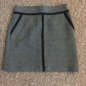 The Loft pleated pocket skirt