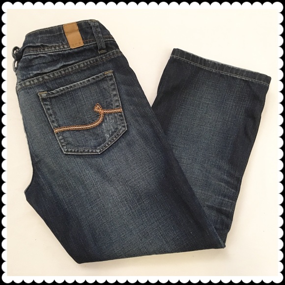 Distressed Capri jeans by Maurices Sz 3/4 - Picture 2 of 4