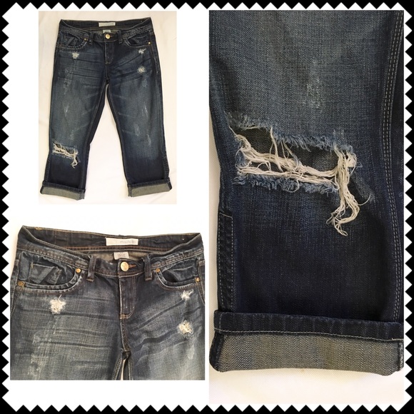 Distressed Capri jeans by Maurices Sz 3/4 - Picture 3 of 4