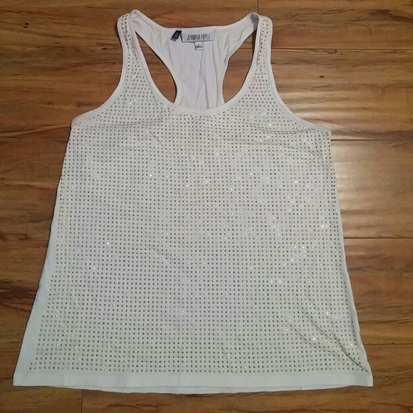 Jennifer Lopez sequin tank
