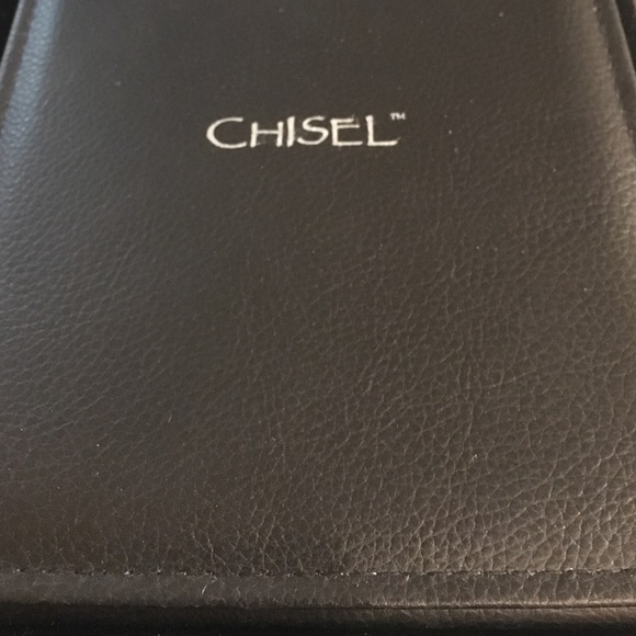 Chisel Stainless Steel CZ Pendant Necklace - Picture 3 of 3