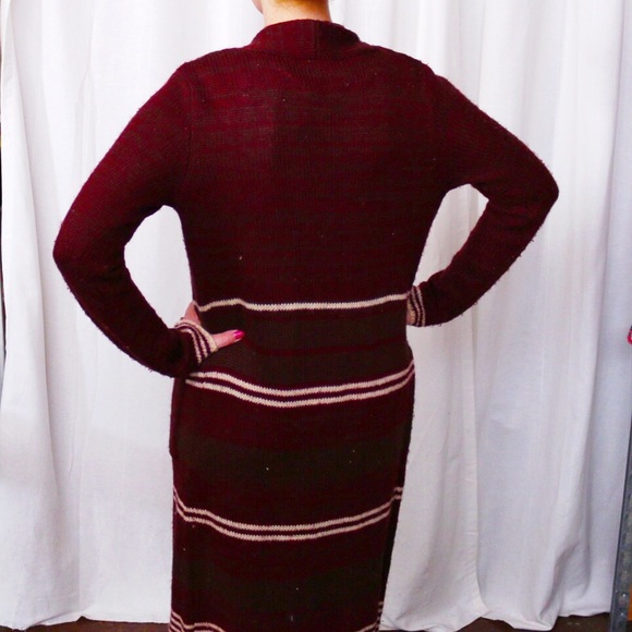 Double Zero Sweaters - 💙SALE❤️ Burgundy Long Knit Cardigan Double Zero Sweaters - 💙SALE❤️ Burgundy Long Knit Cardigan