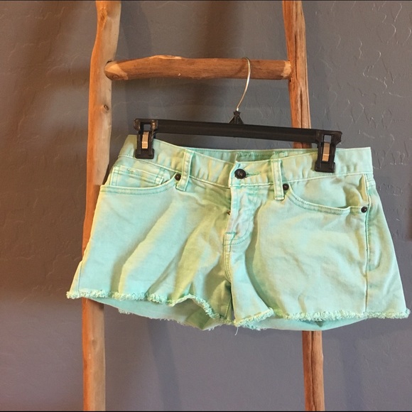 Teal Lucky Brand Jean short shorts