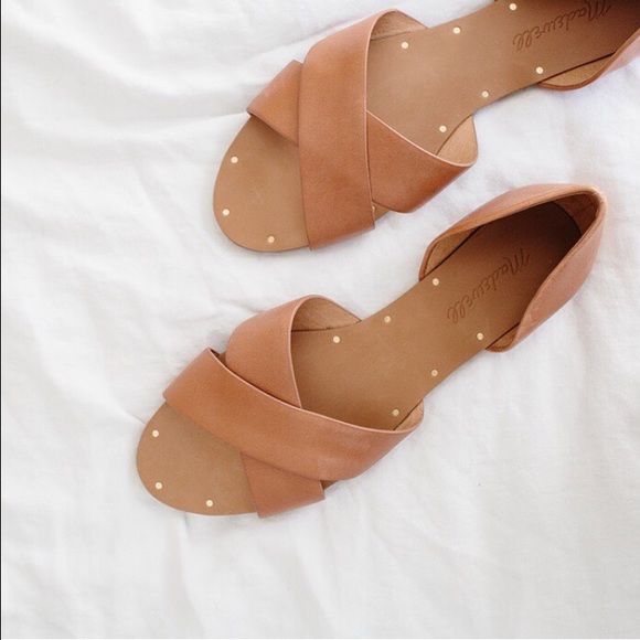 {Madewell} Black Thea Crisscross Sandal - Picture 1 of 4