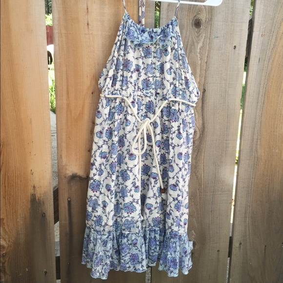 Backless halter summer dress