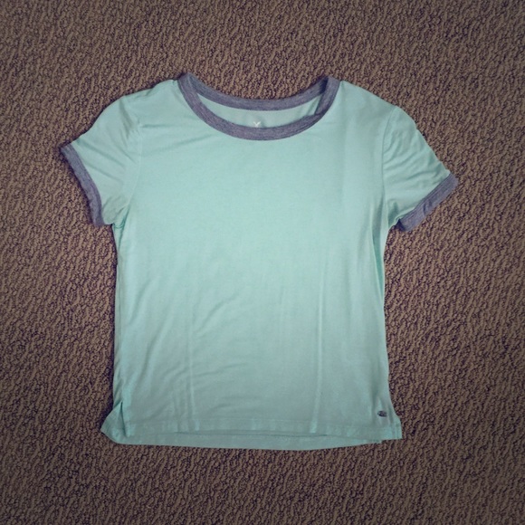 AEO Soft & Sexy Mint Crop Tee