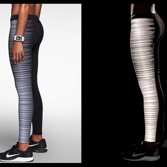 Nike Pants - Nike Flash Reflective Running Leggings
