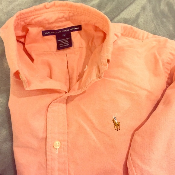 Women's Ralph Lauren Sport shirt (peachy orange)