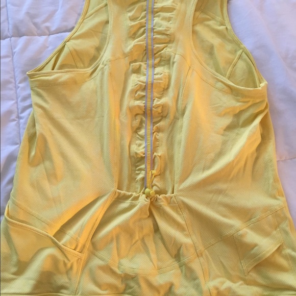 Yellow workout/cyclist top - Picture 3 of 3