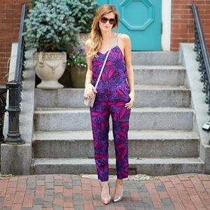 J Crew Midnight Floral Jumpsuit Nwt $178