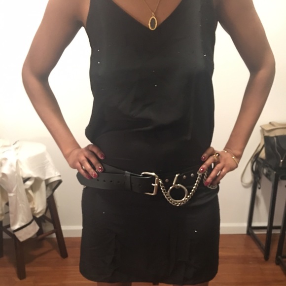 Black Diamond Silk Mini dress