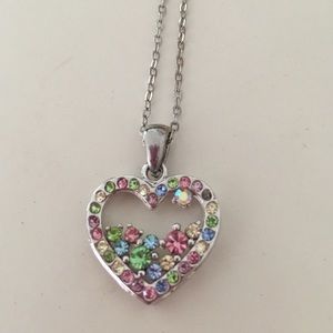 Heart Jeweled Necklace