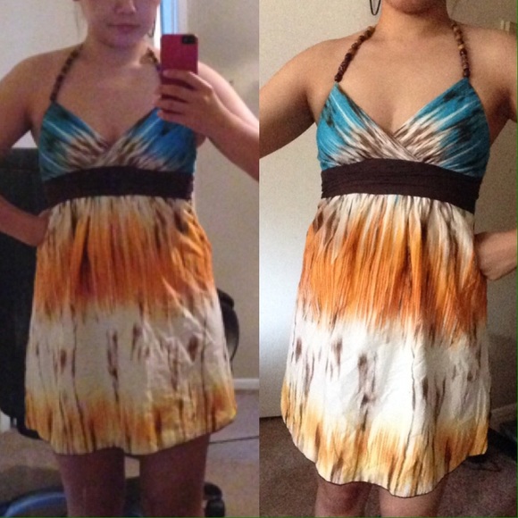 Great print beach summer dress! - Picture 2 of 4