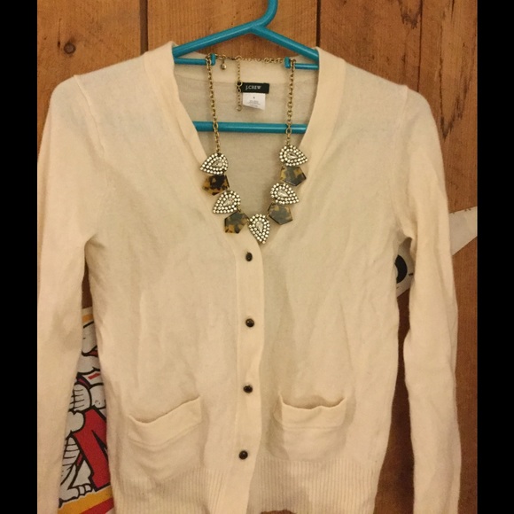 Cream J. Crew retail sweater - size small