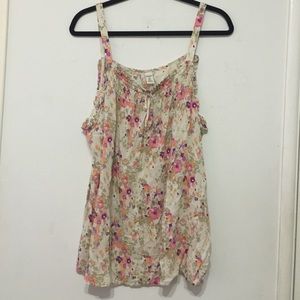 Floral tank top
