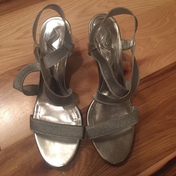 Nina silver heels