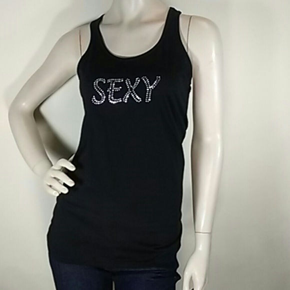 Sexy Black Racerback Tank Top