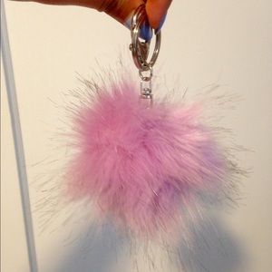 Fluffy Pompom Keychain