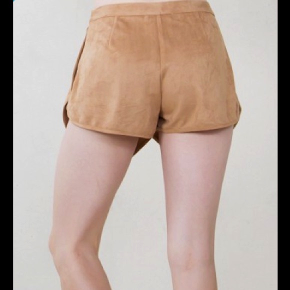 Olive Green Suede Skort - Picture 3 of 3