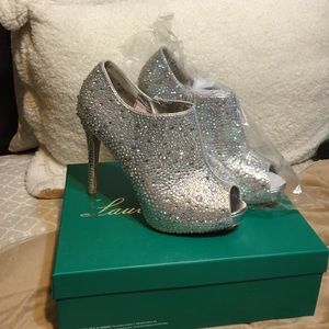 Silver booties