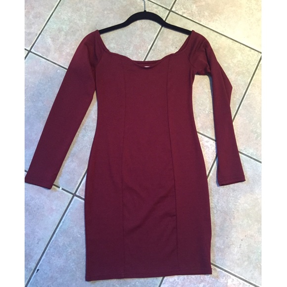 TOBI maroon dress