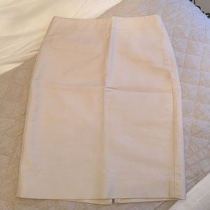 J.Crew Ivory Pencil Skirt
