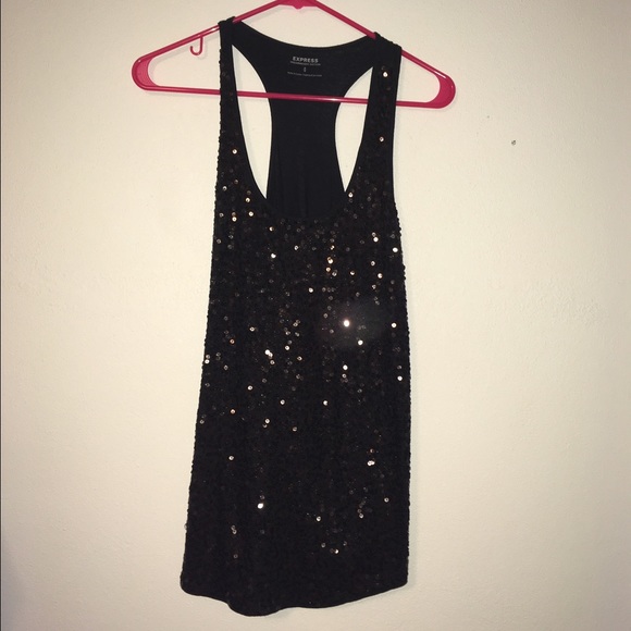 Express sequin racerback tank - Picture 1 of 2