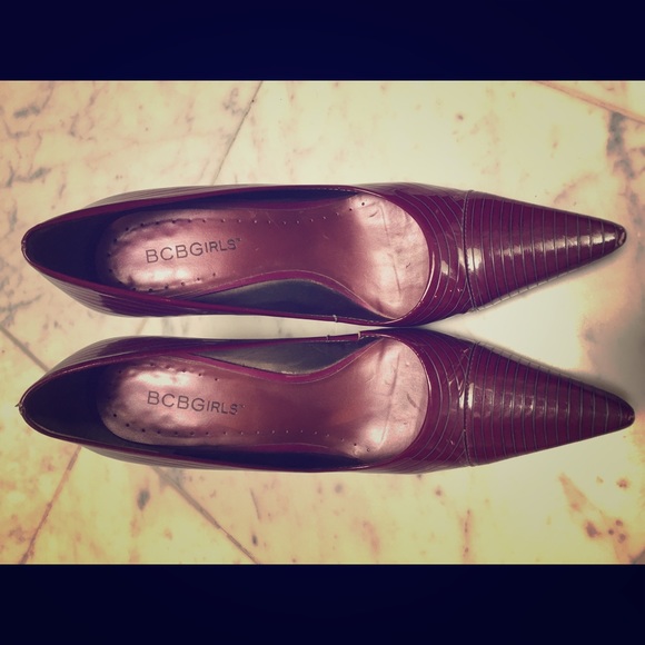 BCBGirls Purple Patent Leather Pumps