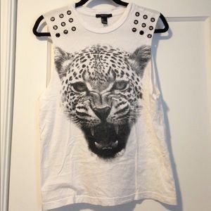 Forever 21 Cheetah Muscle Tank