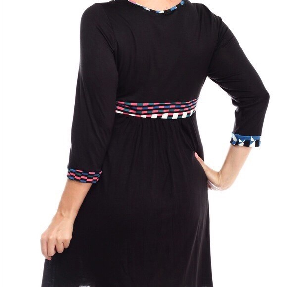 "Plus" A-Line Pastel Detail Dress - Picture 4 of 4