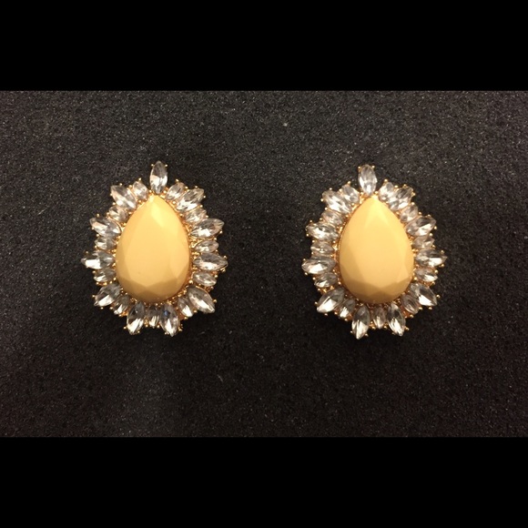 2 pairs glamorous, big jeweled, earrings