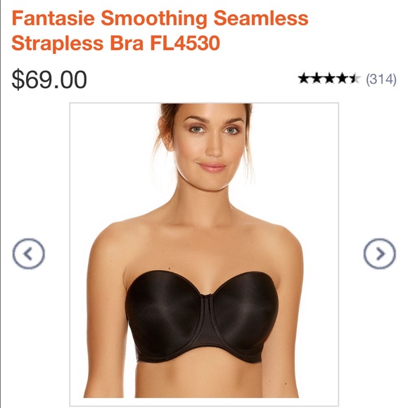Fantasie smoothing strapless bra