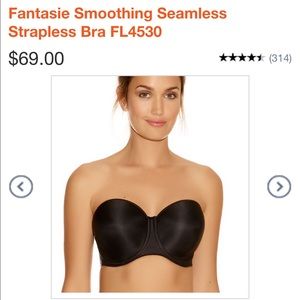 Fantasie smoothing strapless bra