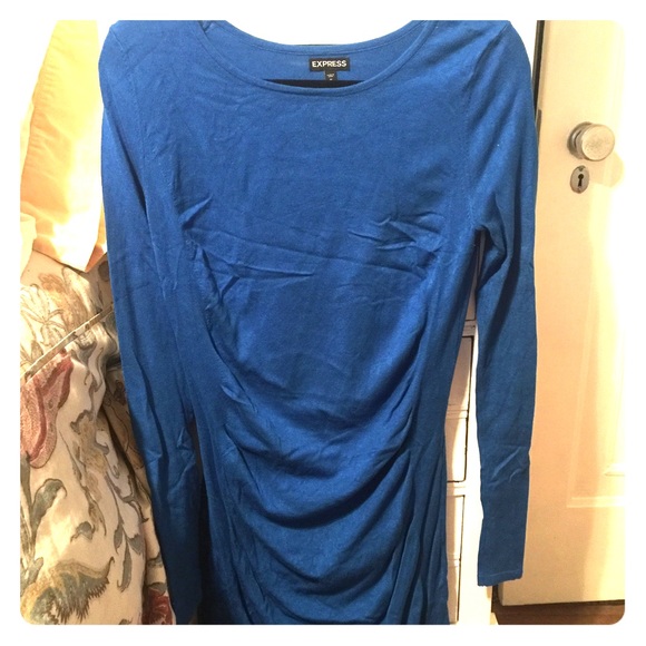 Express cotton sweater dress