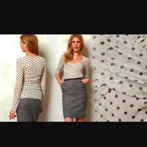 Mesh Polka Dot bombshell top!